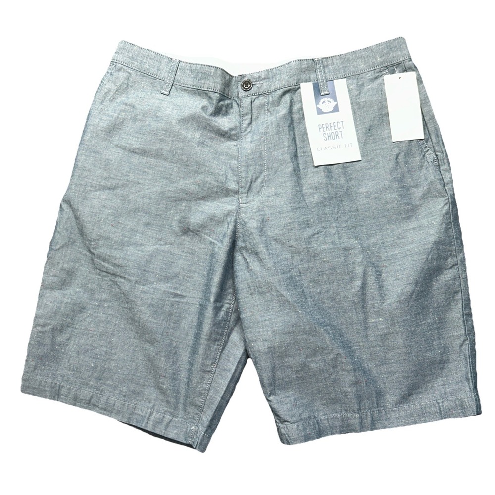 Dockers Mens Perfect Short Classic Fit Grey Casual Shorts Size 36 NWT